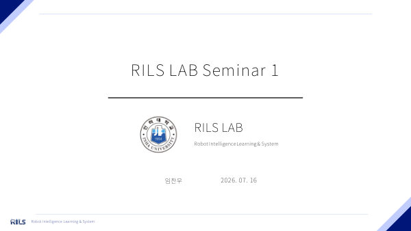 Novelty Detection in RL with World Models 첫 장